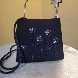 Blue SATIN CLUTCH